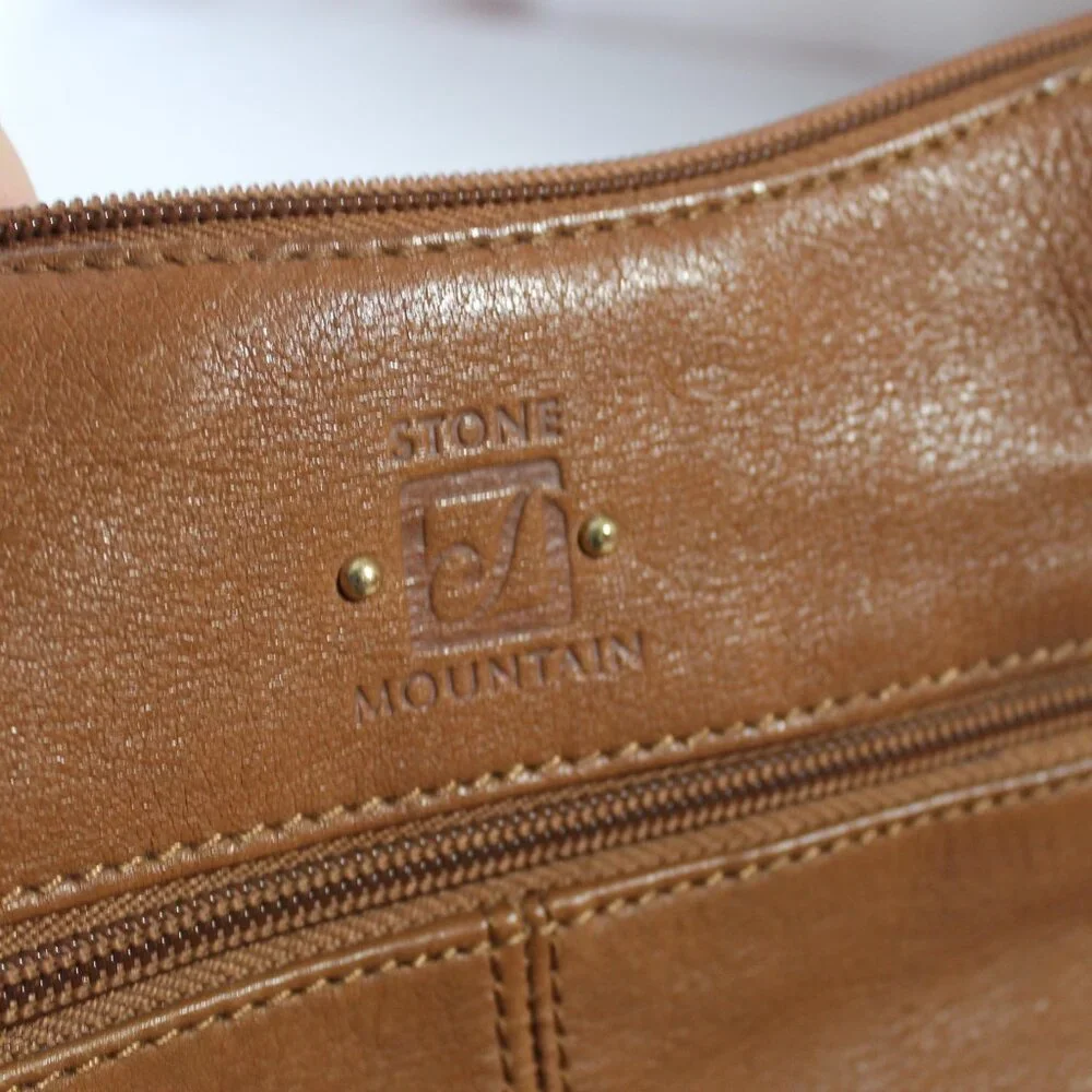 Stone Mountain Brown Leather Hobo Bag